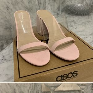 Pink asos sandals